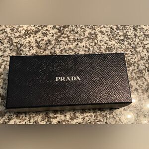 Authentic Prada eyeglass/sunglass box & cleaning rag never used. Box is pristine